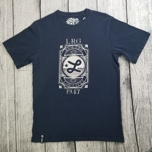 LRG Dark Blue Graphic Logo Tee